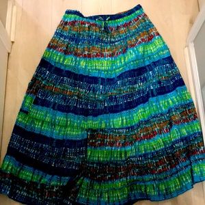Kim Rogers size Large Maxi Skirt with made in slip Boho Skirt